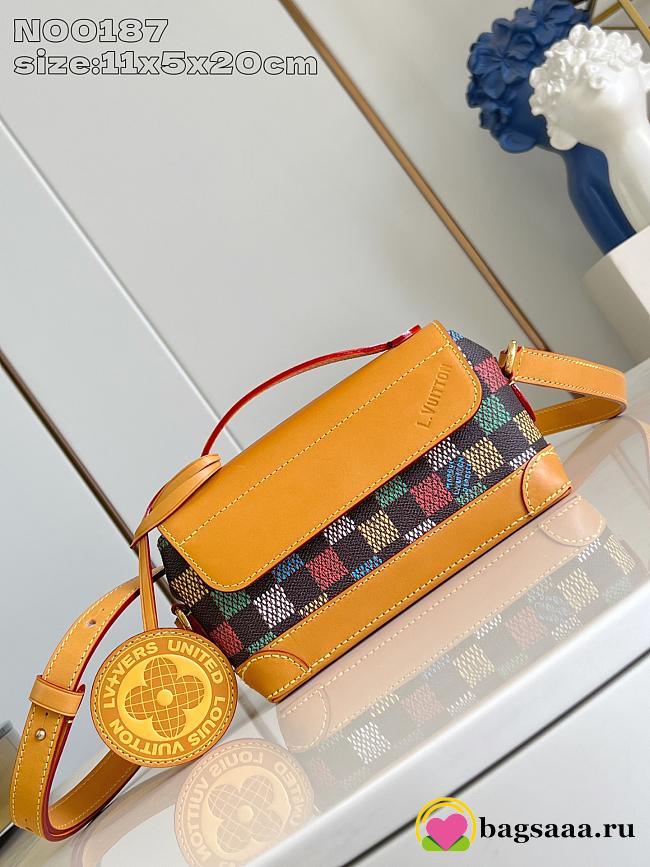 Bagsaaa LV N00187 Steamer East West Wearable Wallet Multicolor - 20cm - 1