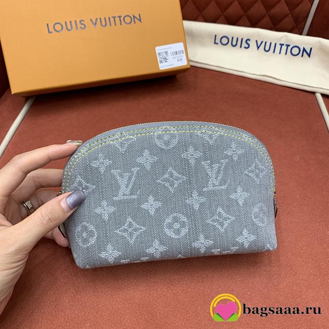 Bagsaaa LV M13751 Cosmetic Pouch PM Gray - 19cm - 1