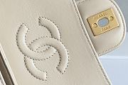 Bagsaaa Chanel Mini Flap Bag with Top Handle AS5354 Beige Lambskin - 20cm - 4