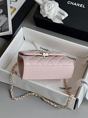 Bagsaaa Chanel Clutch With Chain AP3237 Light Pink Grained - 15cm - 4