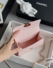 Bagsaaa Chanel Clutch With Chain AP3237 Light Pink Grained - 15cm - 3