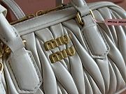Bagsaaa Miu Miu Arcadie matelassé nappa leather mini-bag 5BP088 white - 19cm - 4