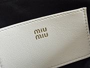 Bagsaaa Miu Miu Arcadie matelassé nappa leather mini-bag 5BP088 white - 19cm - 3
