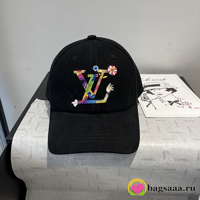 Bagsaaa LV x TM Superflat Cap Black - 1