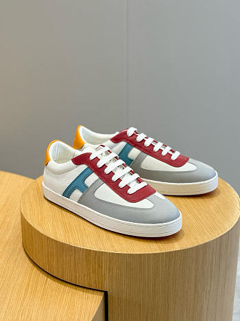 Bagsaaa Hermes Boomerang sneaker multicolore blanc