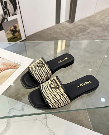Bagsaaa Prada Summer Slippers Black