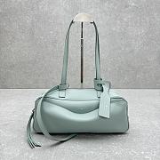 Bagsaaa Balenciaga Carrie Bowling Bag Small in green calfskin - 31cm - 1