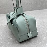 Bagsaaa Balenciaga Carrie Bowling Bag Small in green calfskin - 31cm - 4