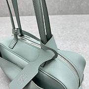 Bagsaaa Balenciaga Carrie Bowling Bag Small in green calfskin - 31cm - 2