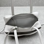 Bagsaaa Balenciaga Carrie Bowling Bag Small in white calfskin - 31cm - 2