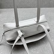 Bagsaaa Balenciaga Carrie Bowling Bag Small in white calfskin - 31cm - 4