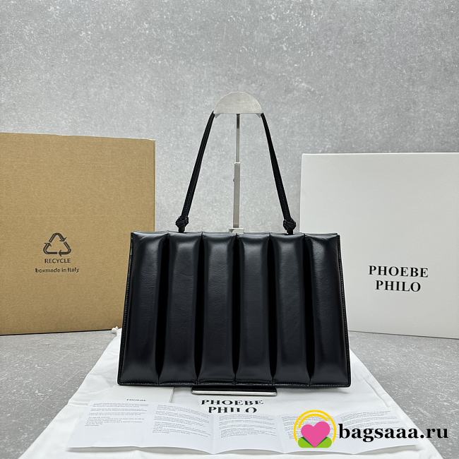 Bagsaaa Phoebe Philo Drive bag in black leather - 34cm - 1