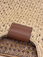 Bagsaaa Celine Cabas Triangle In Raffia And Calfskin 119772 - 45cm - 4