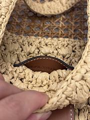 Bagsaaa Celine Cabas Triangle In Raffia And Calfskin 119772 - 45cm - 3