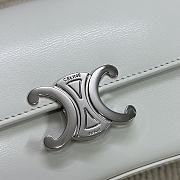 Bagsaaa Teen Celine Lola In Shiny Calfskin 119533 White - 20 x 11.5 x 5 CM - 2