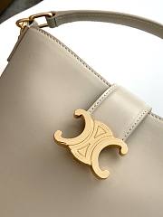 Bagsaaa Celine Small Bucket Louise In Smooth Calfskin 119173 White - 19cm - 4