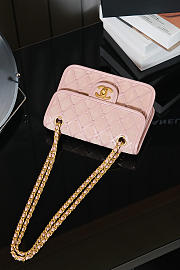 Bagsaaa Chanel Mini Flap Bag AS4797 Light Pink Suede - 19cm - 3