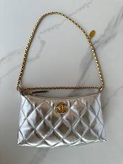Bagsaaa Chanel Hobo Handbag AS5528 Silver - 26cm - 3