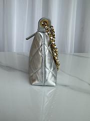 Bagsaaa Chanel Hobo Handbag AS5528 Silver - 26cm - 4