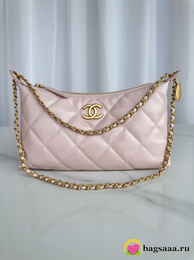 Bagsaaa Chanel Hobo Handbag AS5528 Pink - 26cm - 1