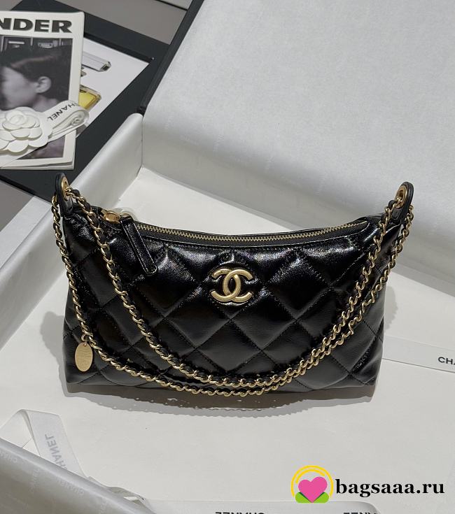 Bagsaaa Chanel Hobo Handbag AS5528 Black - 26cm - 1