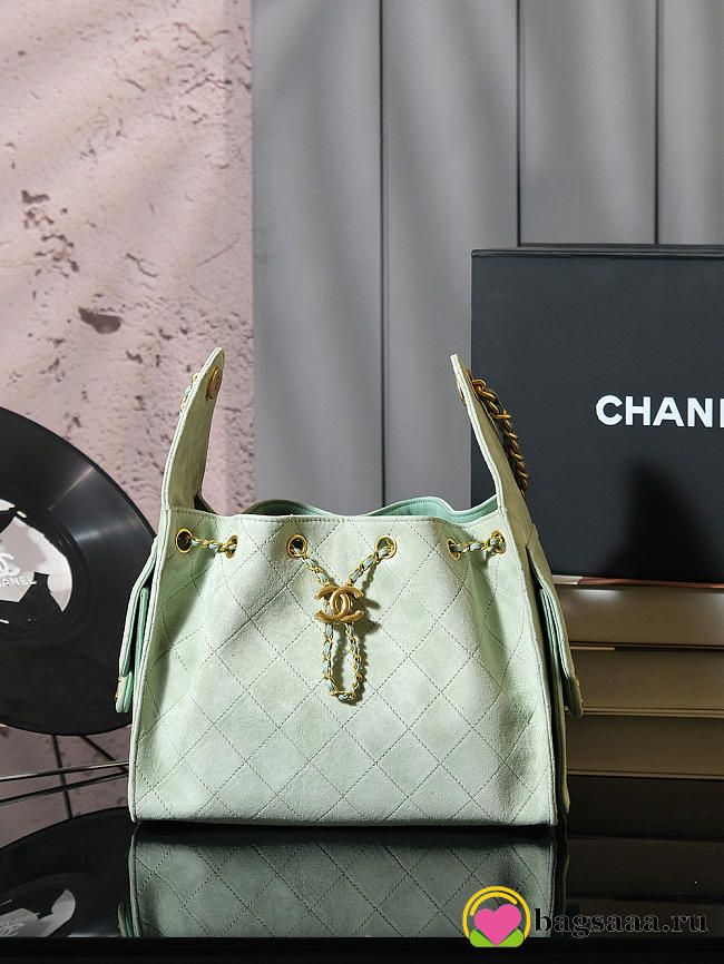 Bagsaaa CHANEL 25 Small Handbag AS5293 green - 30cm - 1