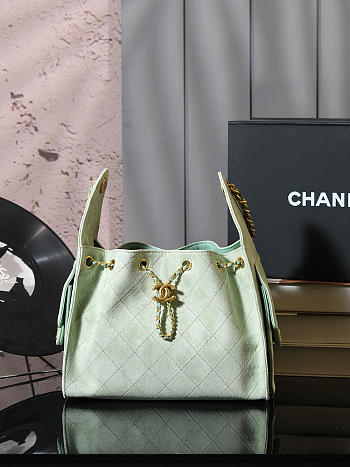 Bagsaaa CHANEL 25 Small Handbag AS5293 green - 30cm