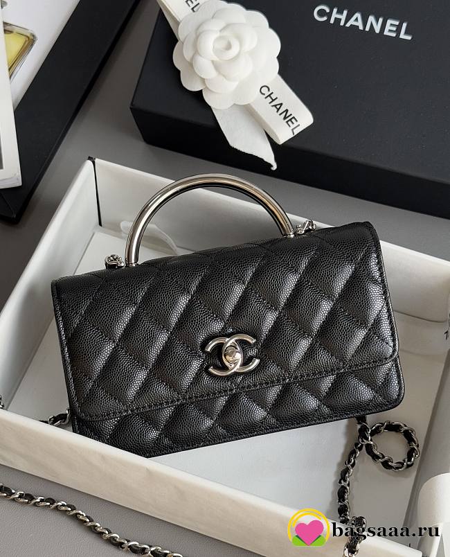Bagsaaa Chanel Clutch With Chain AP4498 Black - 18.5cm - 1