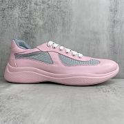 Bagsaaa Prada America's Cup Soft rubber and bike fabric sneakers pink - 4