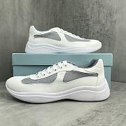 Bagsaaa Prada America's Cup Soft rubber and bike fabric sneakers white - 1