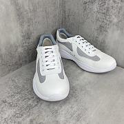 Bagsaaa Prada America's Cup Soft rubber and bike fabric sneakers white - 3
