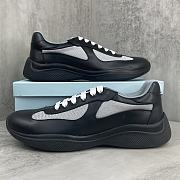 Bagsaaa Prada America's Cup Soft rubber and bike fabric sneakers black - 1