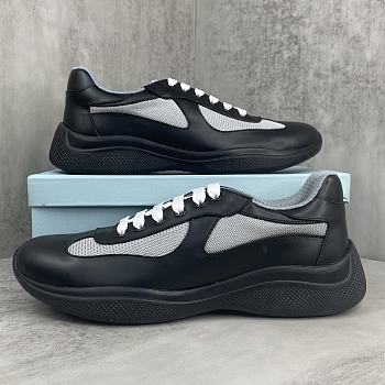 Bagsaaa Prada America's Cup Soft rubber and bike fabric sneakers black