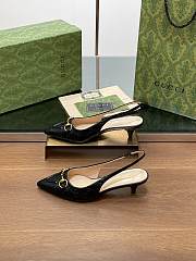 Bagsaaa Gucci Women's Horsebit slingback pump 782407 black - 3