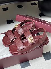 Bagsaaa Gucci Women's sandal with Double G 816625 red - 4