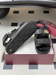 Bagsaaa Gucci Women's sandal with Double G 816625 black - 4