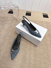 Bagsaaa Celine Alma Triomphe Slingback In Denim - 2