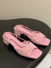 Bagsaaa Chanel Sandals G46329 Pink Suede - 1
