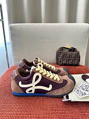 Bagsaaa Loewe Ballet Runner 2.0 in nylon and calfskin Brown - 1