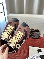 Bagsaaa Loewe Ballet Runner 2.0 in nylon and calfskin Brown - 3