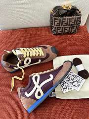 Bagsaaa Loewe Ballet Runner 2.0 in nylon and calfskin Brown - 2
