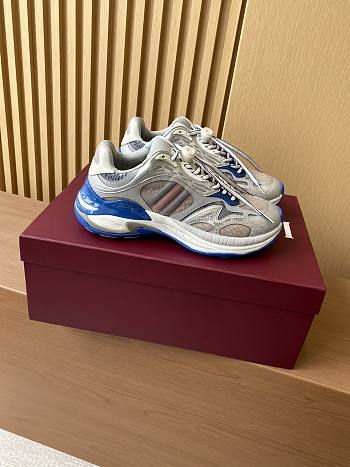Bagsaaa Gucci 2.0 trainer Blue mesh and leather