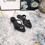 Bagsaaa YSL Satin Thong Sandals Black - 4