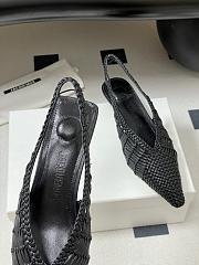 Bagsaaa Jacquemus Cubisto Black 35 leather slingback pumps - 3