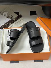 Bagsaaa Hermes Signature H Slides Black - 4