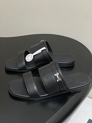 Bagsaaa Hermes Signature H Slides Black - 3