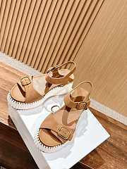 Bagsaaa Chloe Nama wedge sandal Dune Brown - 4