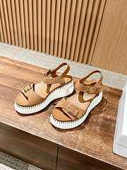 Bagsaaa Chloe Nama wedge sandal Dune Brown - 2