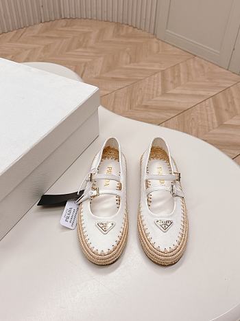 Bagsaaa Prada Suede ballerinas ivory