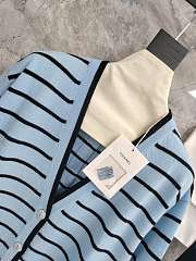 Bagsaaa Chanel Cardigan Light Blue Cashmere P79532 - 4